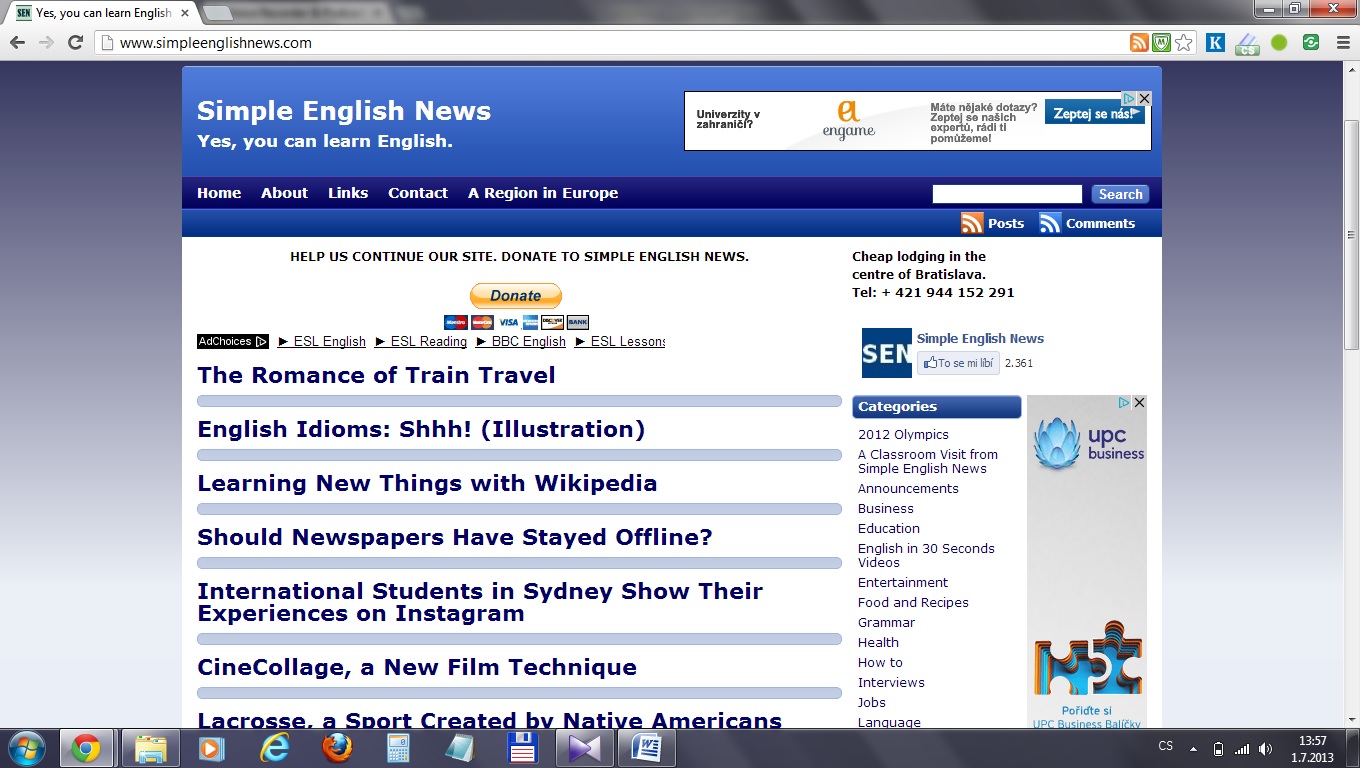 simple english news